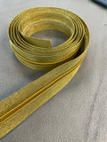 Gold Metalic #5 zipper tape