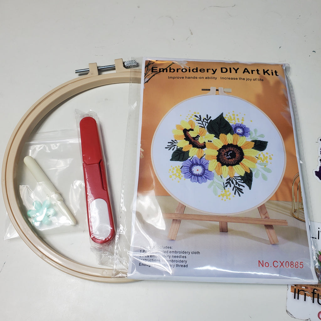 Sunflower Embroidery Kit