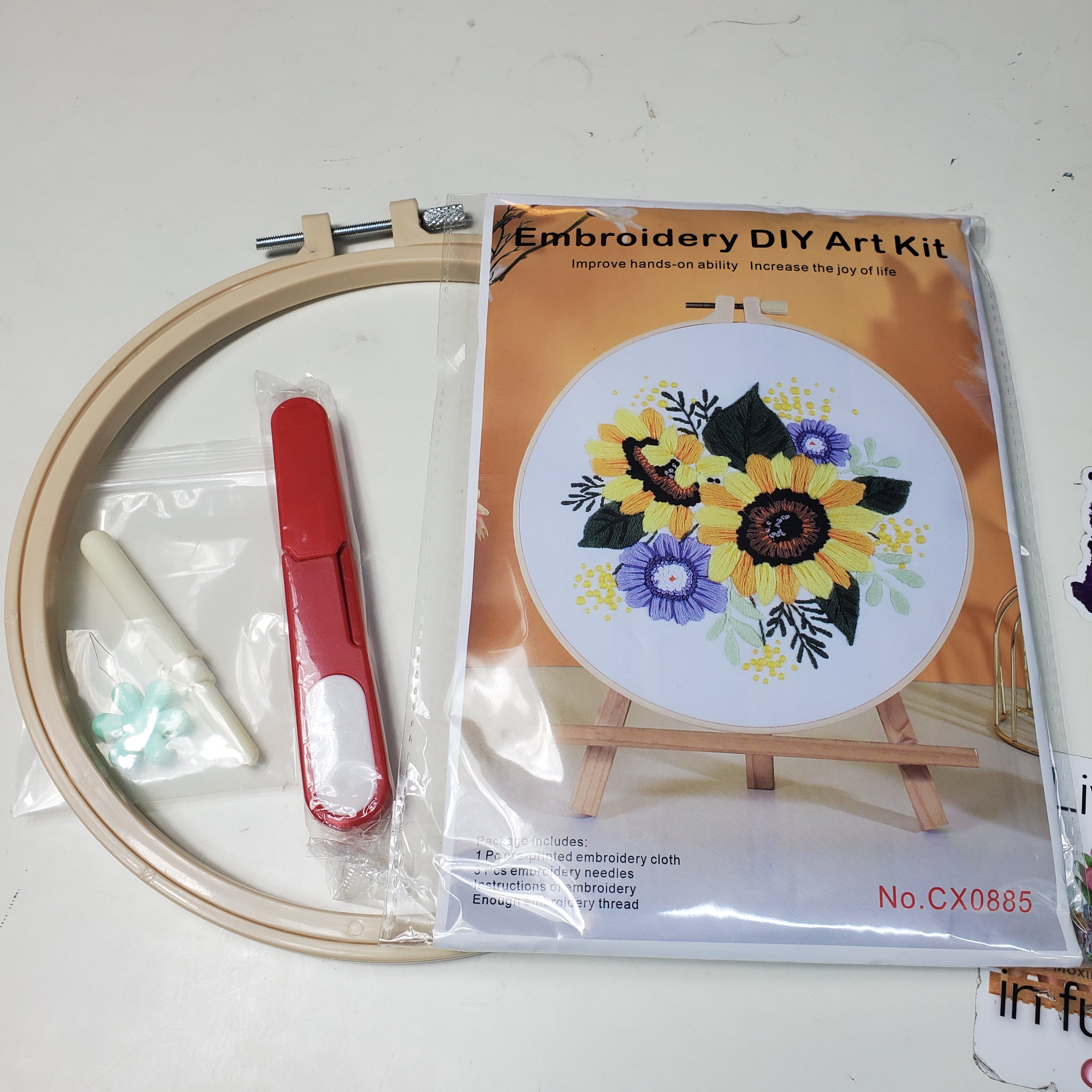 Sunflower Embroidery Kit