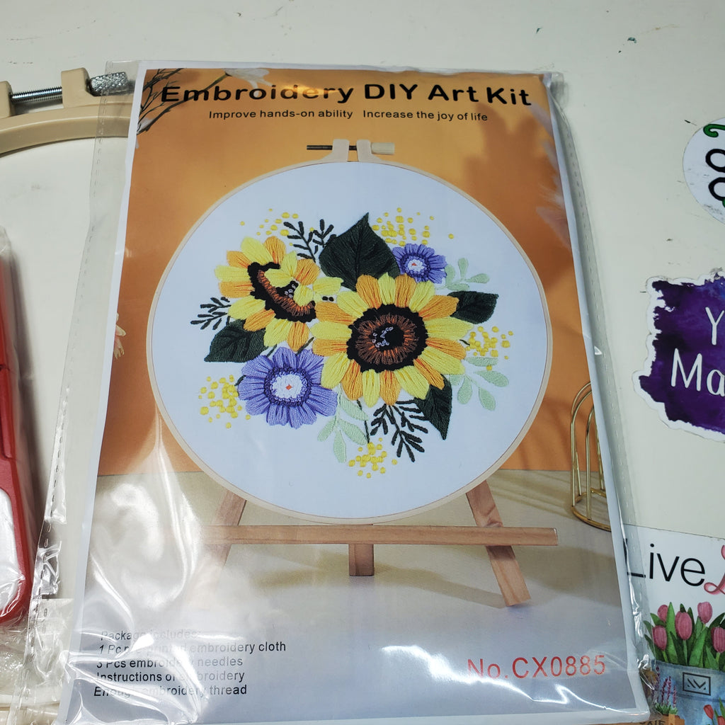 Sunflower Embroidery Kit