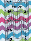 Confetti Chevron Strips 12"x54" Lux Poly