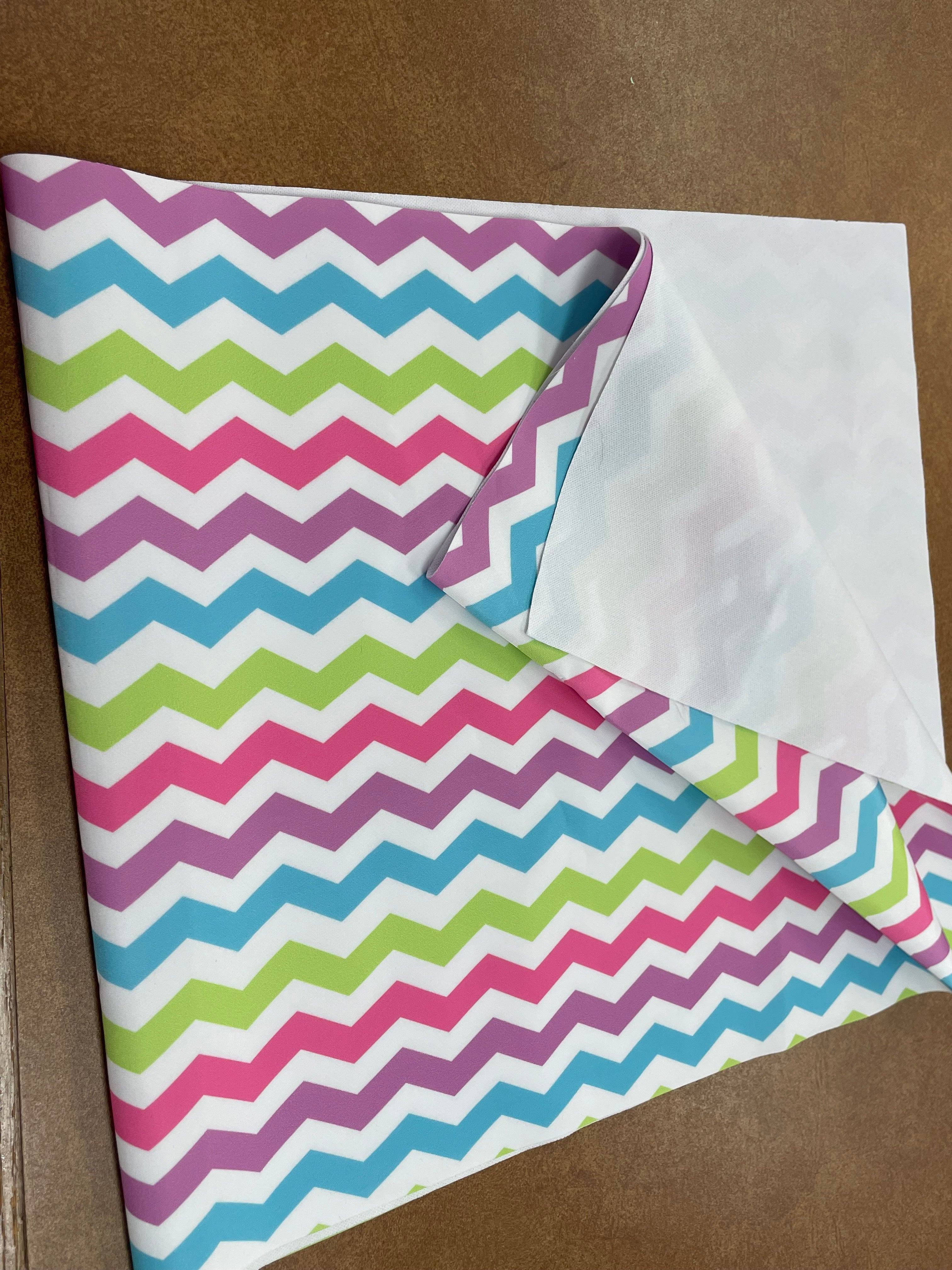 Confetti Chevron Strips 12"x54" Lux Poly
