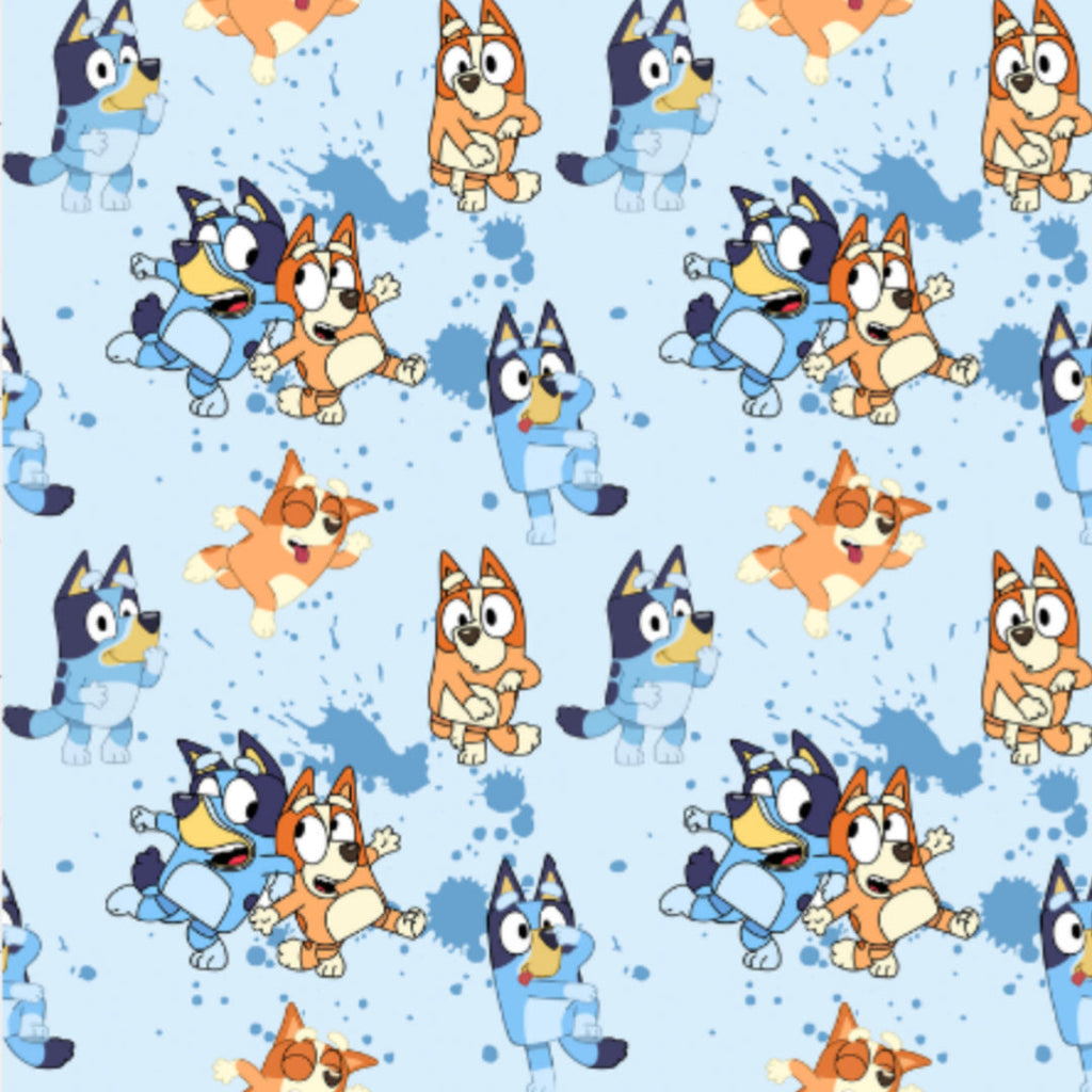 Bluey Friends Printed Fabric