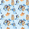 Bluey Friends Printed Fabric