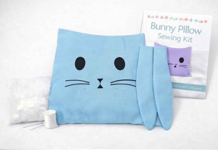Bunny Pillow Sewing Kit – Beginner Friendly First Project