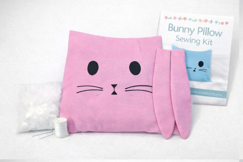 Bunny Pillow Sewing Kit – Beginner Friendly First Project