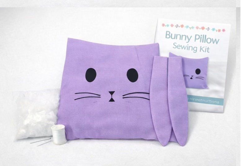 Bunny Pillow Sewing Kit – Beginner Friendly First Project