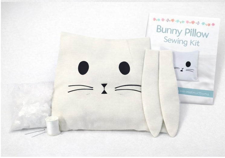 Bunny Pillow Sewing Kit – Beginner Friendly First Project