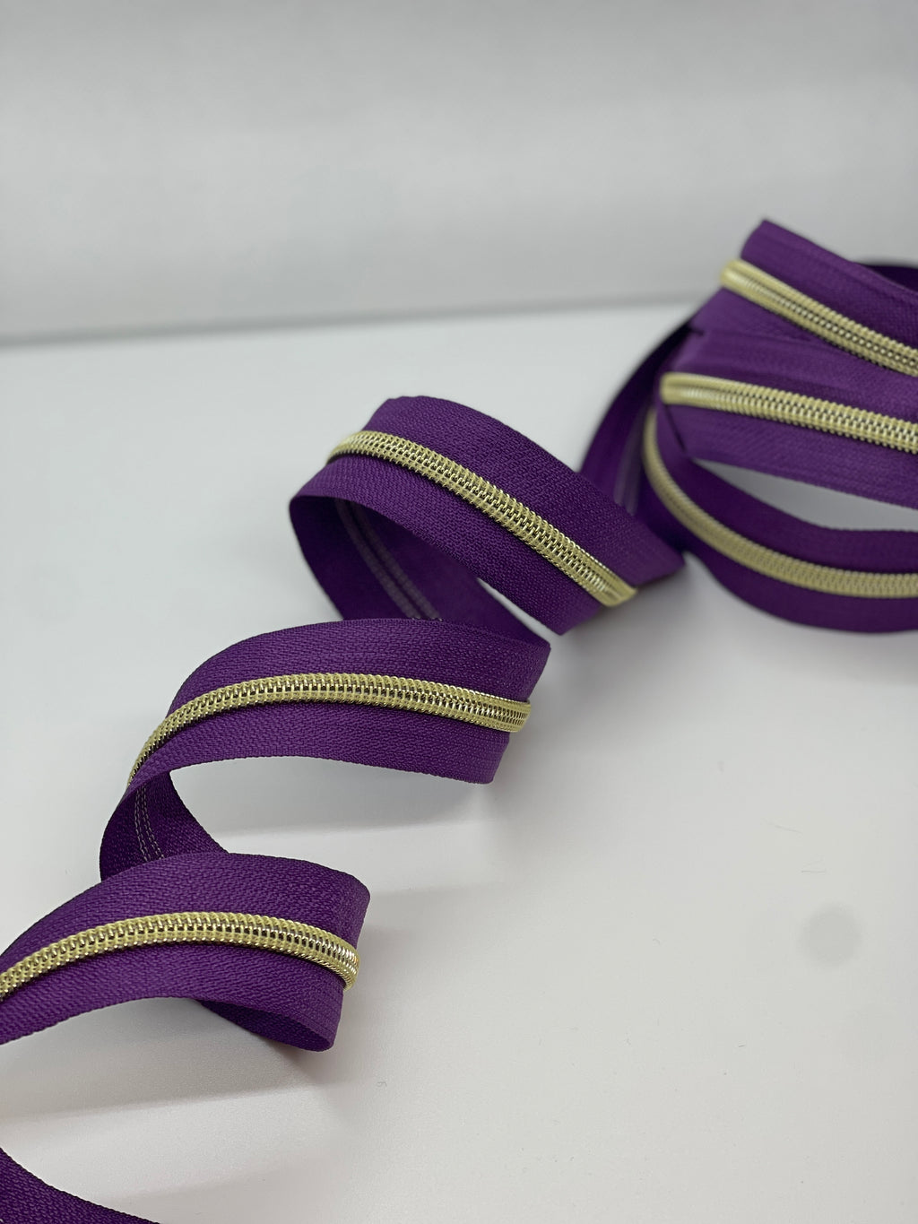 #5 ZIPPER TAPE BY THE YARD | Gold