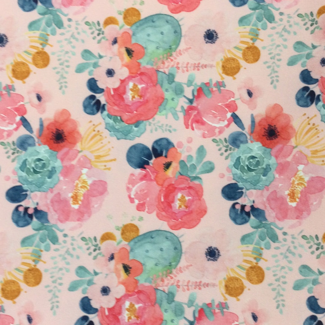 Pink Succulent Garden WPC & Vinyl