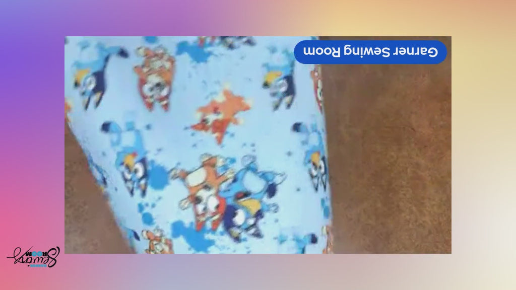 Bluey Friends Printed Fabric