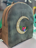 Present Moon hand embroider backpack