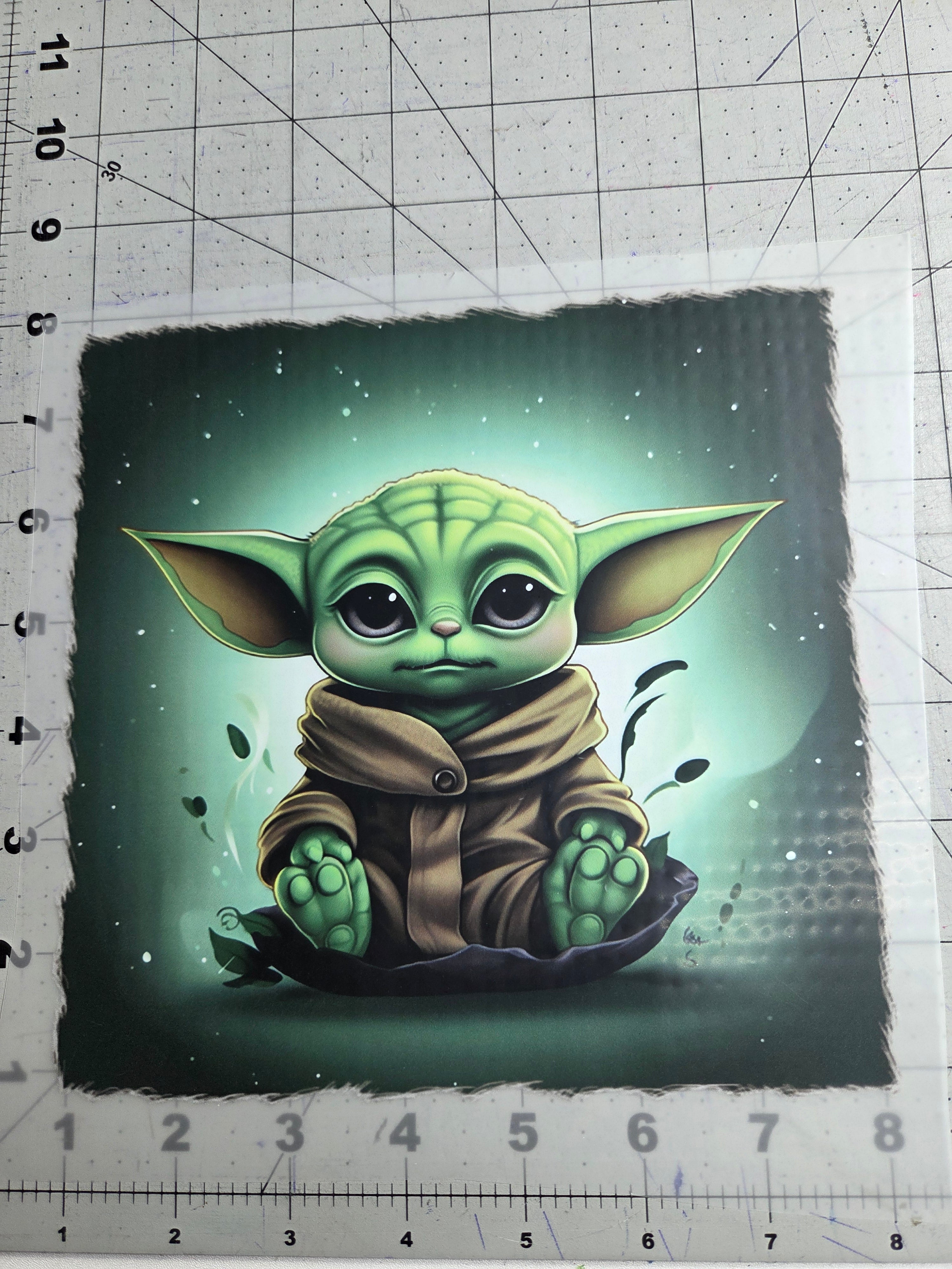 Baby Yoda DTF transfer