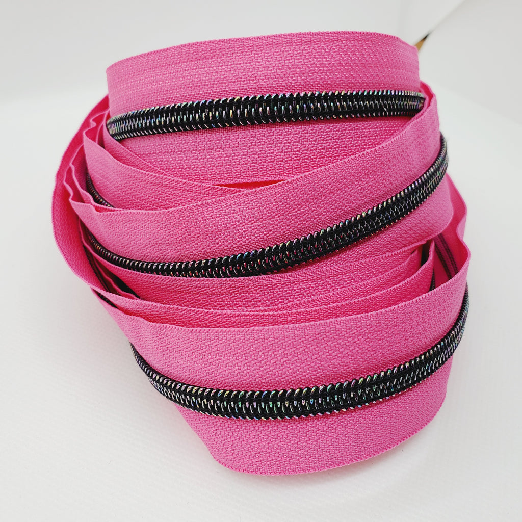 #5 MIDNIGHT RAINBOW ZIPPER TAPE BY THE YARD | 3 Colors