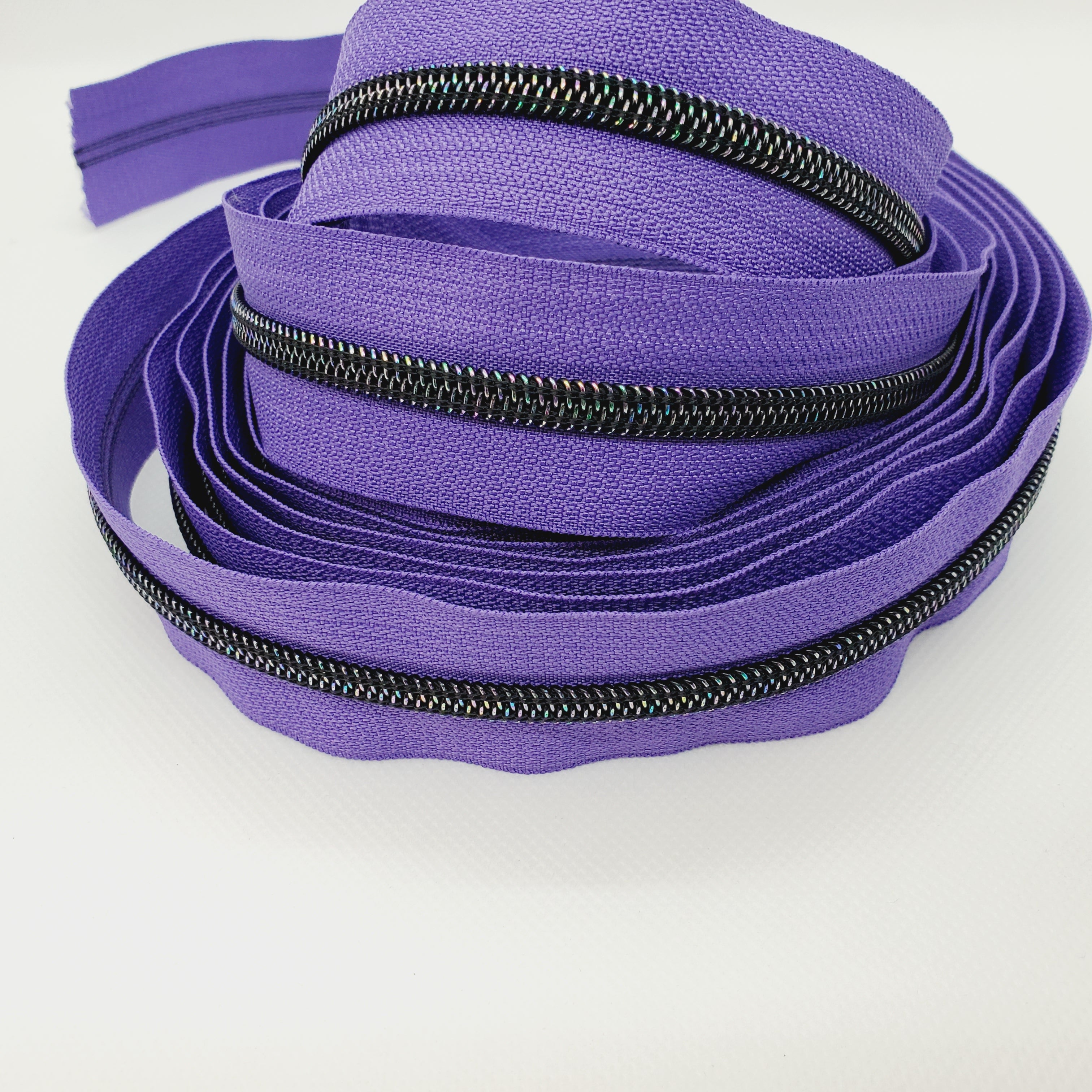 #5 MIDNIGHT RAINBOW ZIPPER TAPE BY THE YARD | 3 Colors