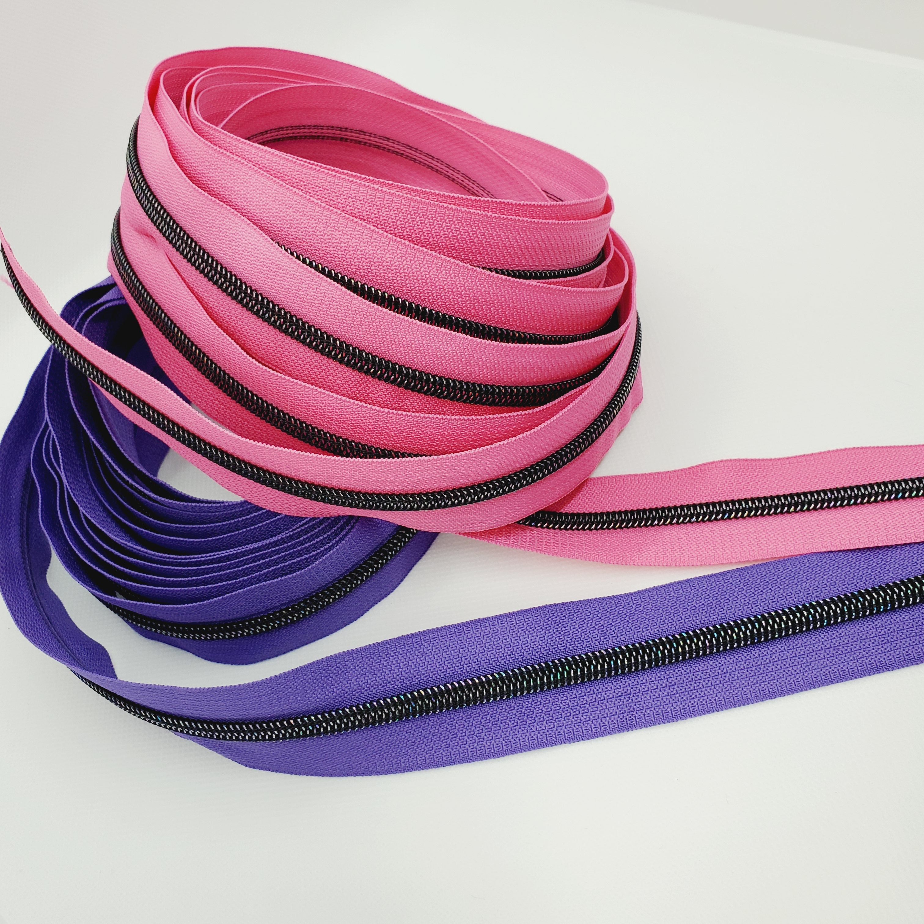 #5 MIDNIGHT RAINBOW ZIPPER TAPE BY THE YARD | 3 Colors